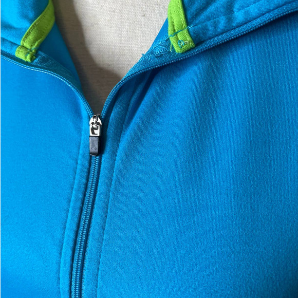 Champion Jacket with Full Zipper in Blue Size Large - Picture 2 of 7